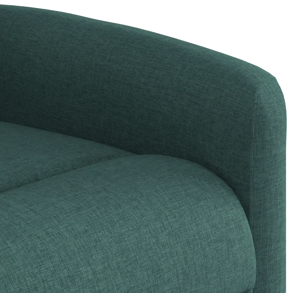 Divano Sedia-Poltrona Reclinabile in Tessuto Verde Scuro 403783