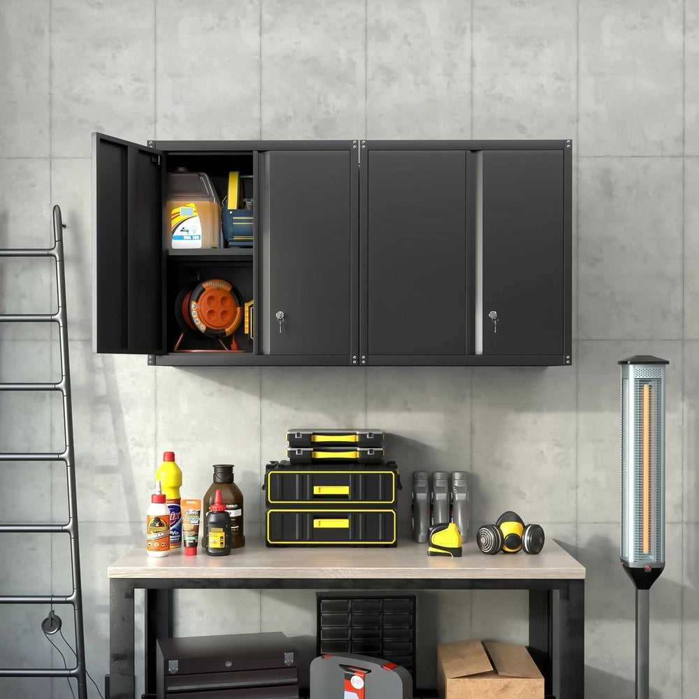 Armadio Metallico 2 Ante con Ripiani Regolabili ¨C MINIMAL ¨C Multiuso per Casa e Ufficio