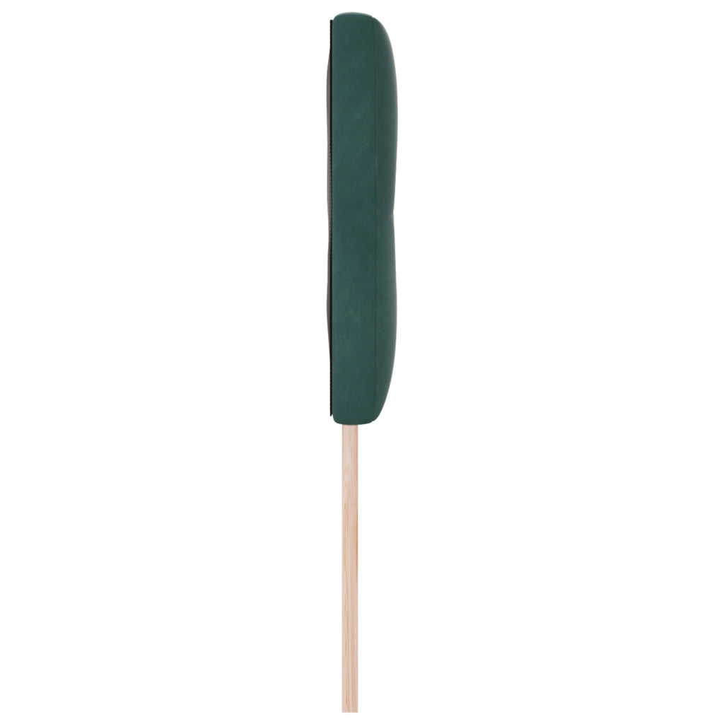 Testiera vitaXL Bottone Imbottita Verde Scuro 160 cm in Velluto