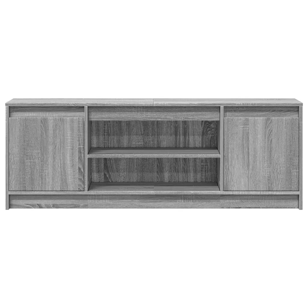 Mobile Porta TV con LED Grigio Sonoma 139,5x34x50 cm Truciolato 852199
