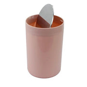 Trade Shop - Pattumiera Cestino Secchio Rifiuti Rosa Accessorio Bagno Coperchio Basculante 79873 -