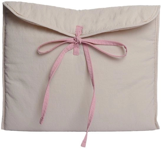 Tas portatile per laptop con strisce, impermeabile, tasca per laptop, tasca per laptop (13 pollici, bianco)