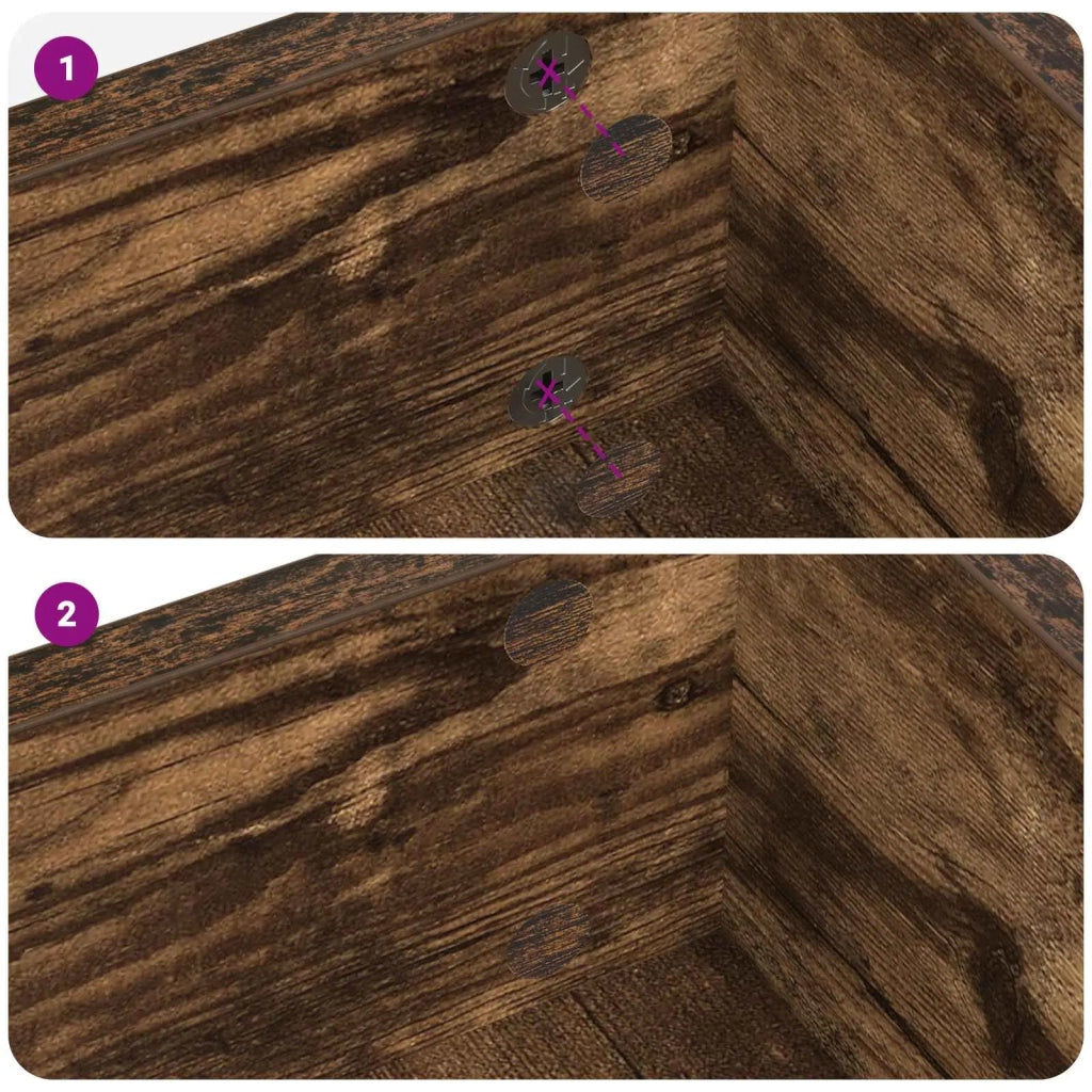 Copertura Vite Adesiva 2 pcs Rovere fumé Ø 20 x 0,5 mm 864643