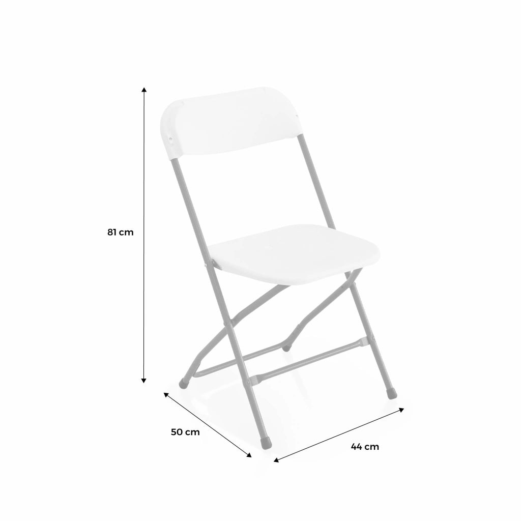 Set 6 sedie da ricevimento pieghevoli, grigio scuro