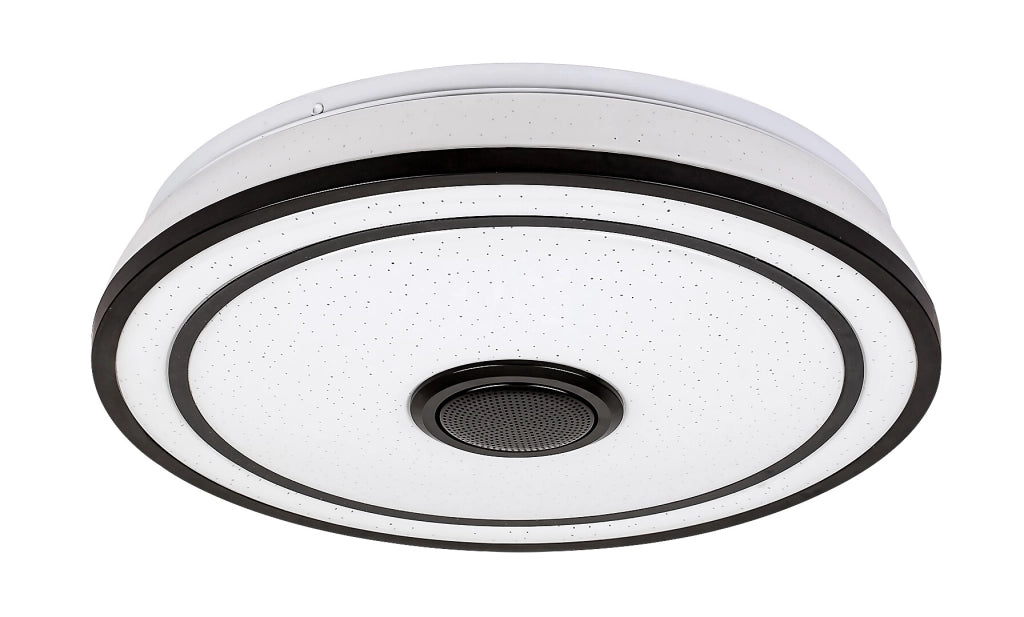 Plafoniera LED RGB Bluetooth Rabalux Nikolaus 39,5cm nera
