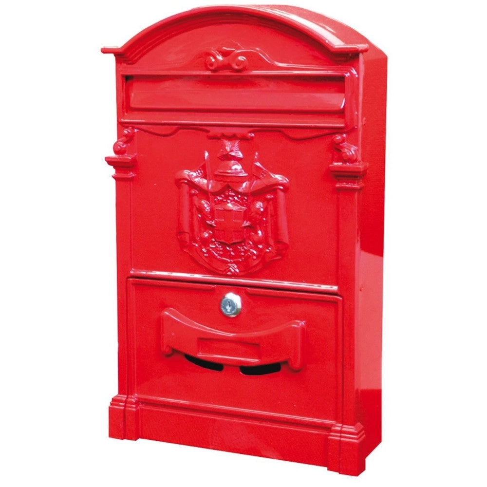 Trade Shop - Cassetta Postale Buca Lettere In Stile Antico Classico In Alluminio Verniciato -