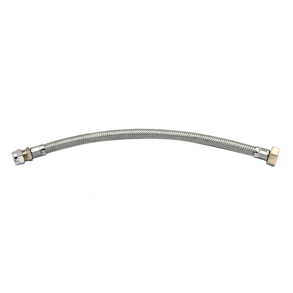 FLESSIBILE INOX DN. 10 CALOTTA + BICONO- Calotta F 3/8 cm 35- DEBOR- pezzi 1