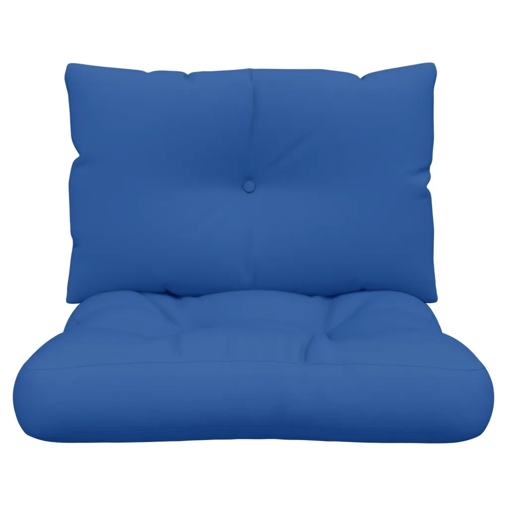 vidaXL Cuscini per Pallet 2 pz Blu Reale in Tessuto