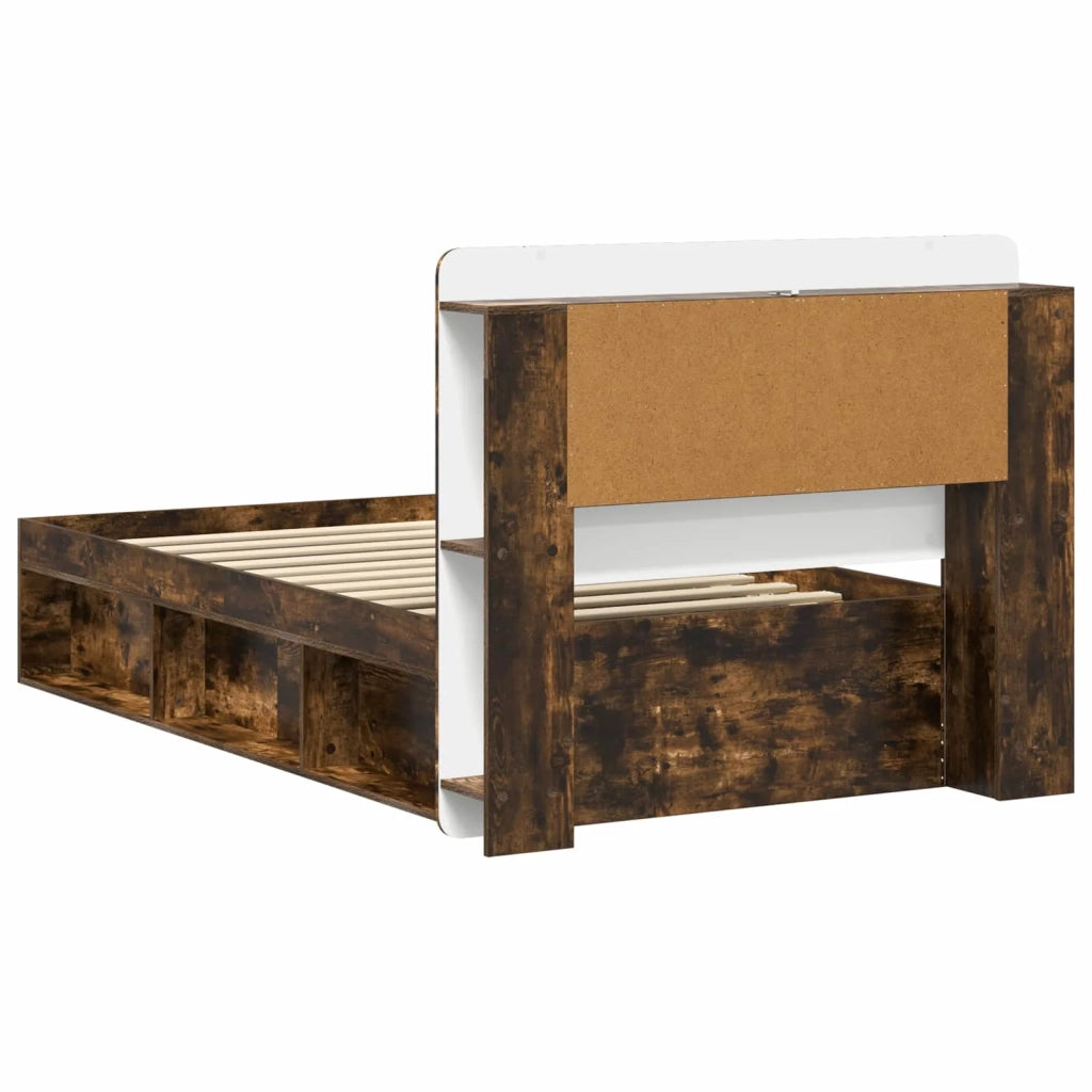 Telaio del letto con storage Rovere Fumo 90 x 190 cm 3433443