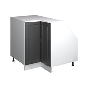 Mobile cucina angolare per sottotetto R-Line Antracite rustico/Bianco 75.6 cm con 1 porta, carcassa dell’armadio profondità 60 cm Vicco