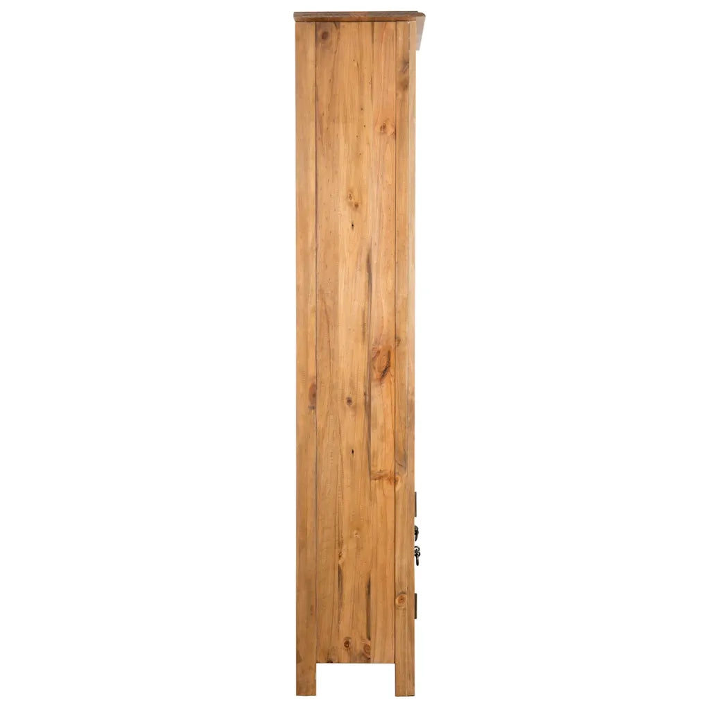Mobile da Bagno Autoportante Legno Massello di Pino 48x32x170cm 246036