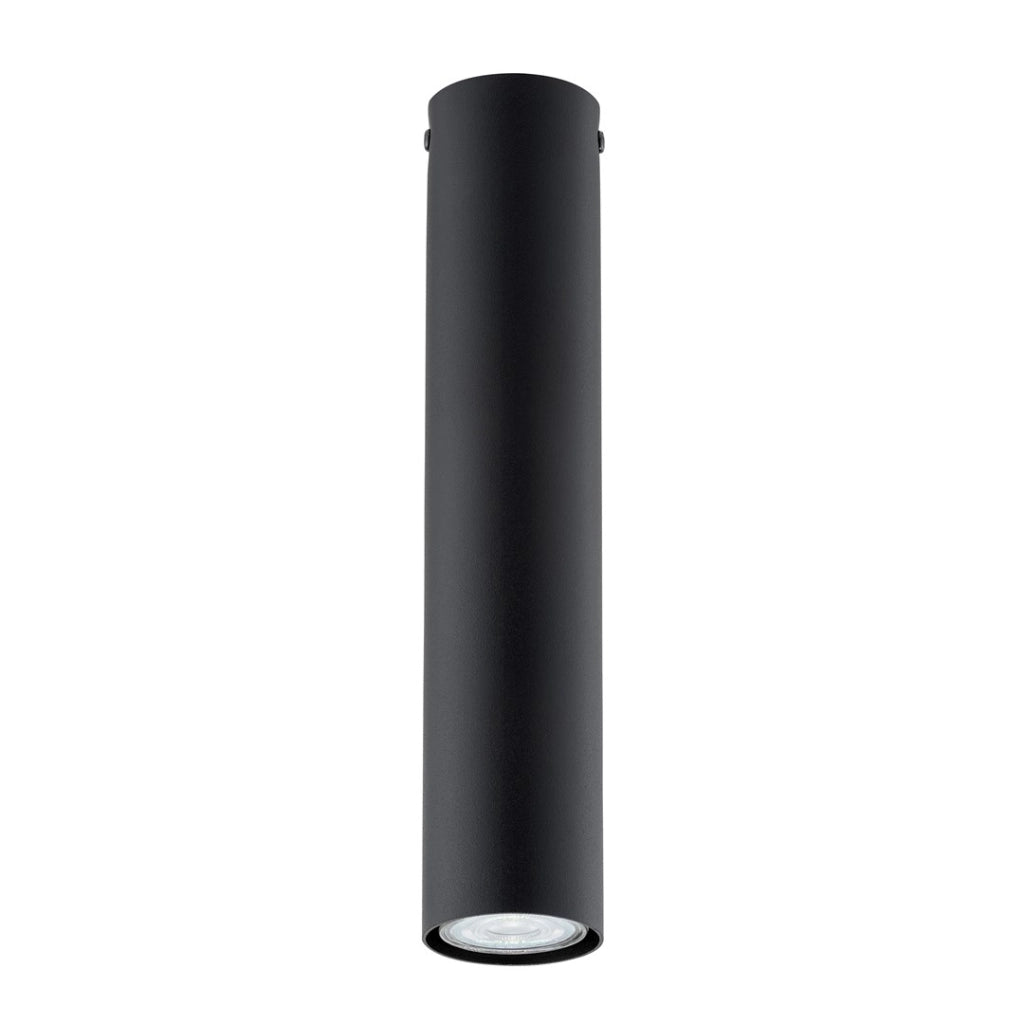 Spot soffitto nero 30cm tondo 1xGU10 8W TECNO Emibig
