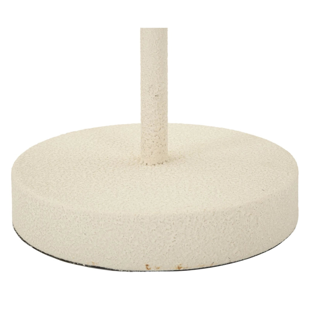 Lampada da Tavolo VKH763, Beige, Metallo, 28x28x57 cm