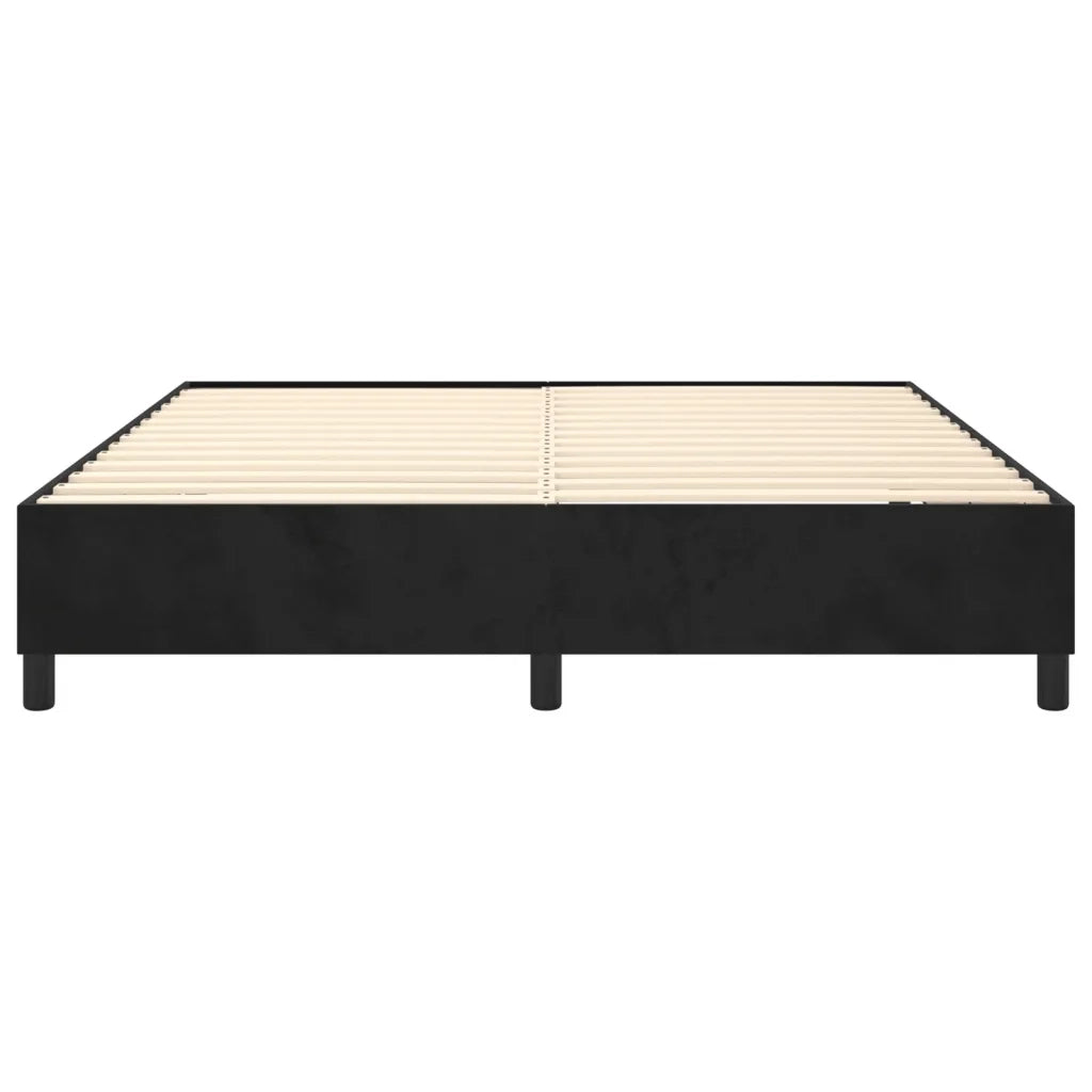 Struttura Letto a Rete a Molle Nero 180x200 cm in Velluto 3121134