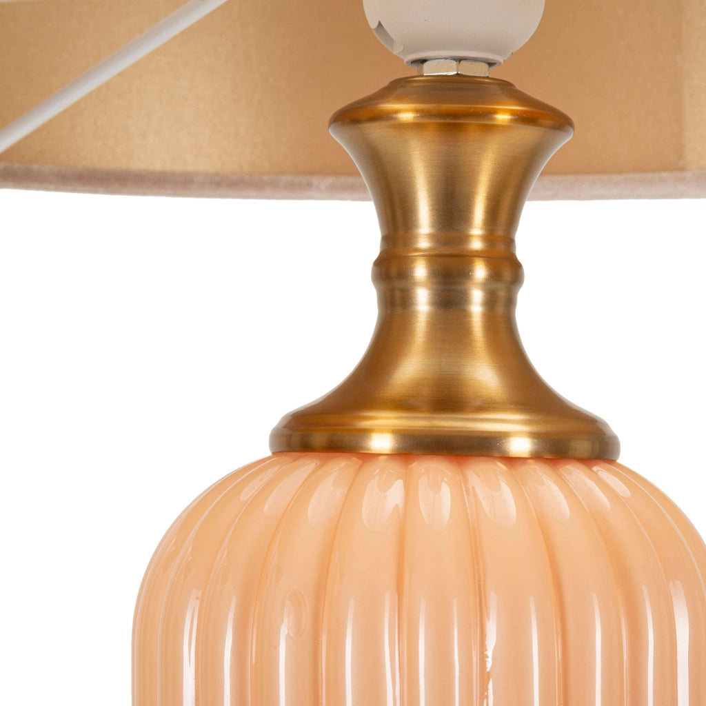 Fapa, Lampada da Tavolo Necessaria 1 Lampadina, Rosa Perlato