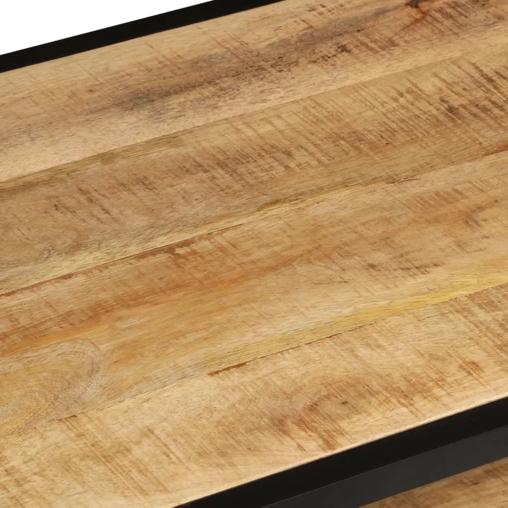 Tavolino da salotto | Tavolino da caff¨¨ | Tavolino da Soggiorno 90x45x35 cm Legno Massello di Mango Grezzo