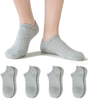 4 paia - Calze da allenamento trasparenti - Calze da allenamento - Calze trasparenti - Calze antiscivolo - Calze basso - Tela di cotone soffice respirante - One Size