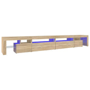 Mobile TV | Armadietto TV | Mobile Porta TV con Luci LED Rovere Sonoma 290x36,5x40 cm