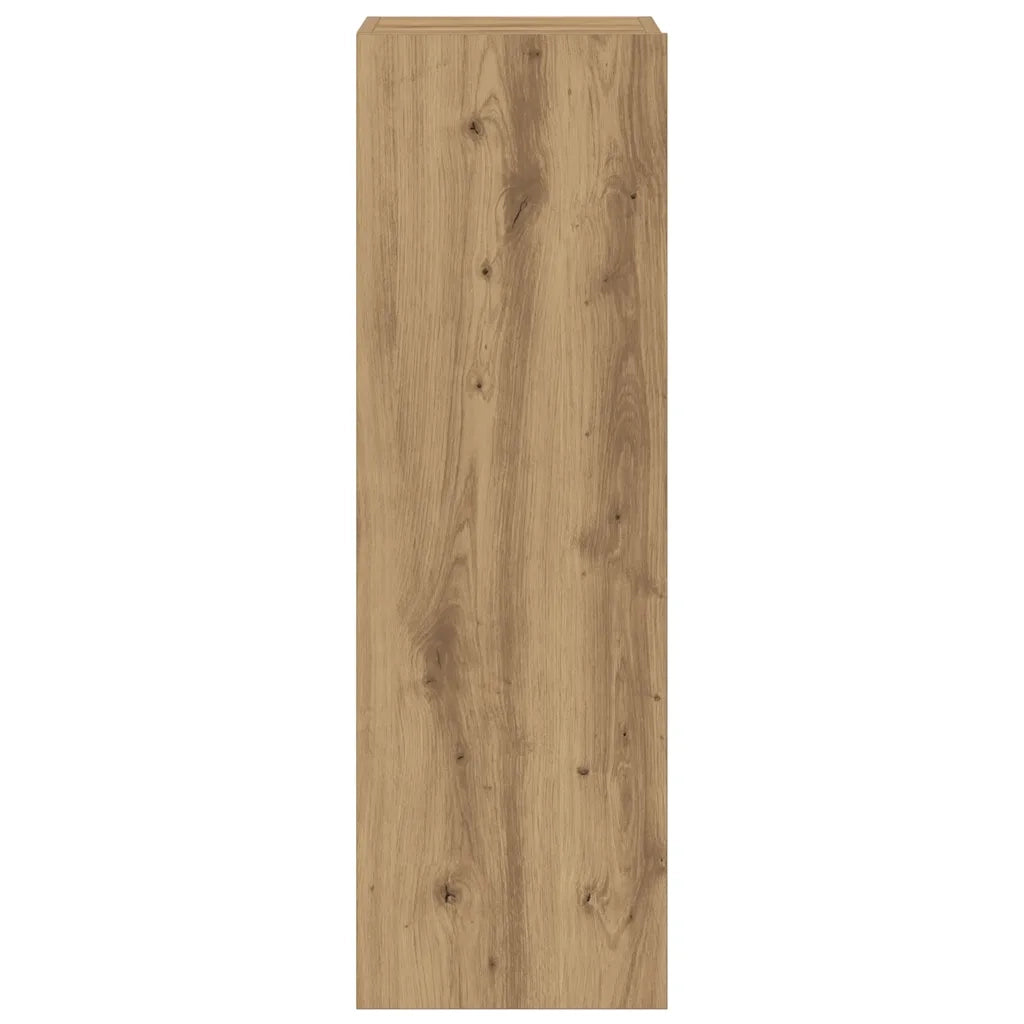 Mobili TV a Parete 3 pz-Set di 3 Credenza per TV sospesa Rovere Artigianale in Legno Multistrato 453103