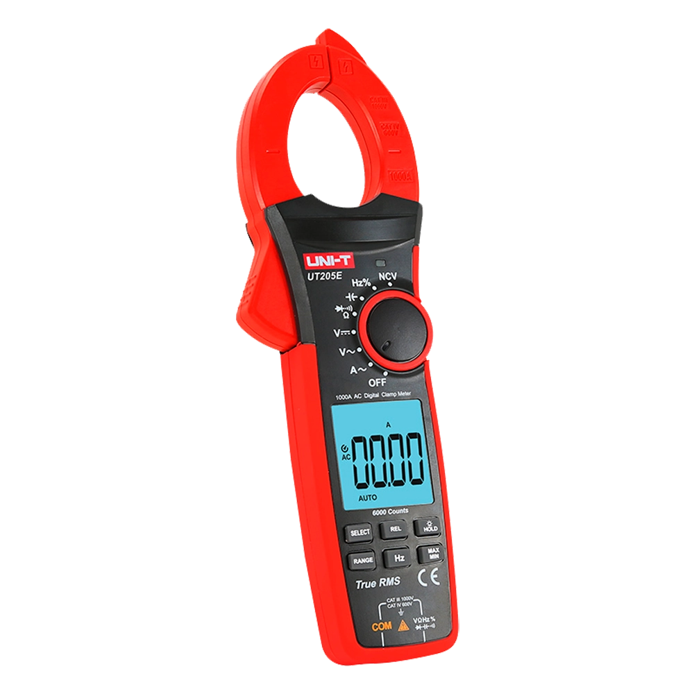 UNI-T UT205E Pinza Amperometrica Digitale True RMS 1000A AC 1000V NCV 6000 Conteggi