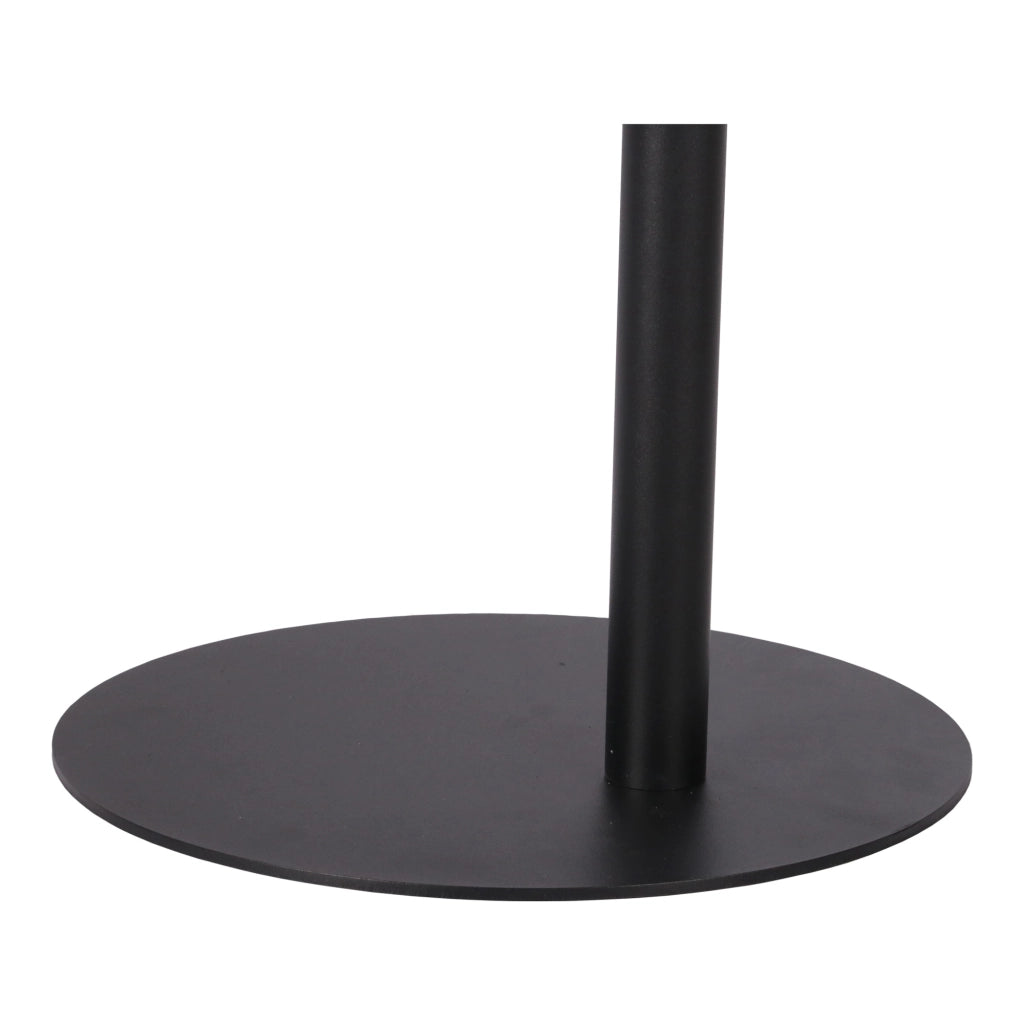 Tavolino Laterale da Divano Nastätten Metallo Piano Trapezoidale - Nero opaco [en.casa]