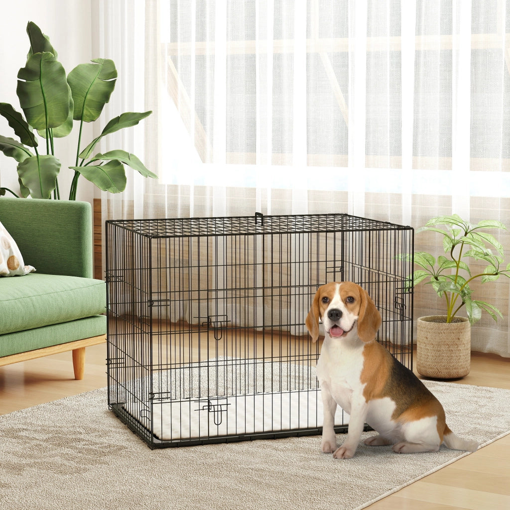 Casetta Trasporto Cane Pieghevole ¨C Zephmum ¨C Nero 90x57.5x62