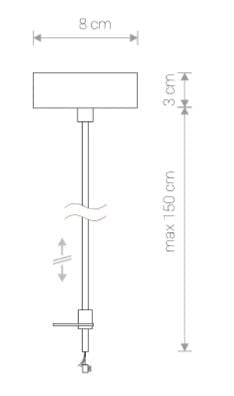 Nowodvorski PROFILE kit alimentazione sospeso bianco 9237