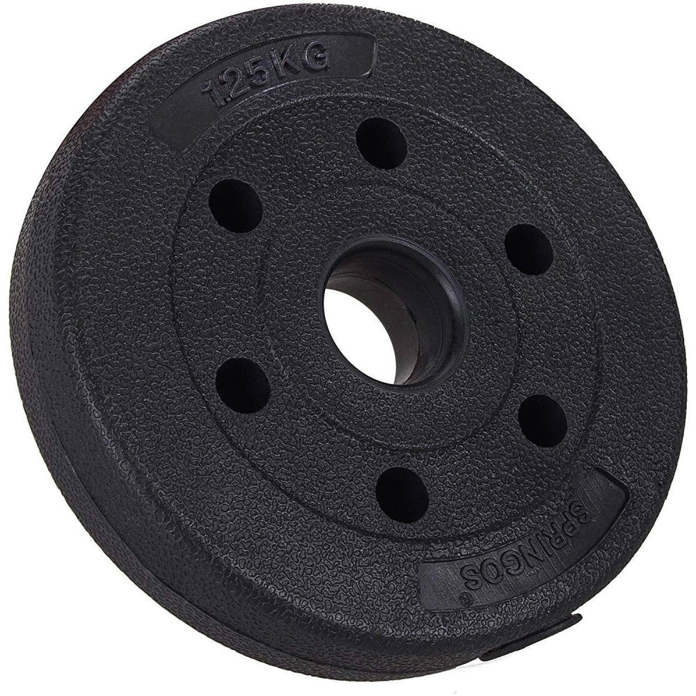 Trade Shop - Coppia Dischi Dummbell Pesi Disco Per Bilanciere Manubri Da 1,25kg Bodybuilding -