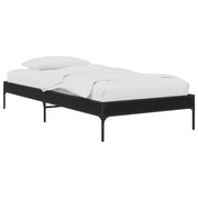 Struttura del letto Rovere Nero 80 x 200 cm