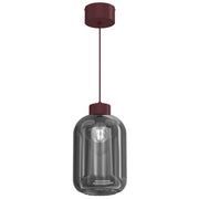 Lampada a sospensione Galante 1xE27 bordo vetro fumé Luminex