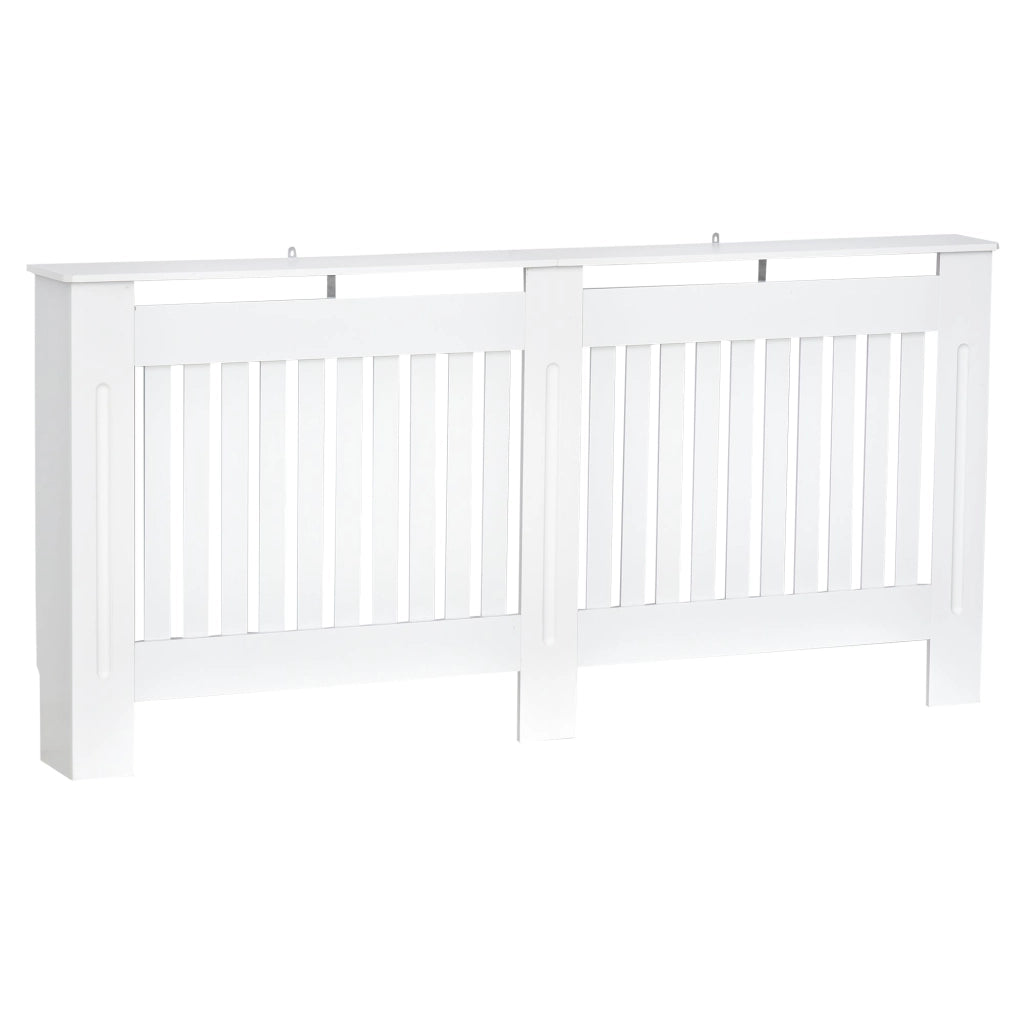 Copritermosifone in Legno MDF Bianco 172x19x81 cm
