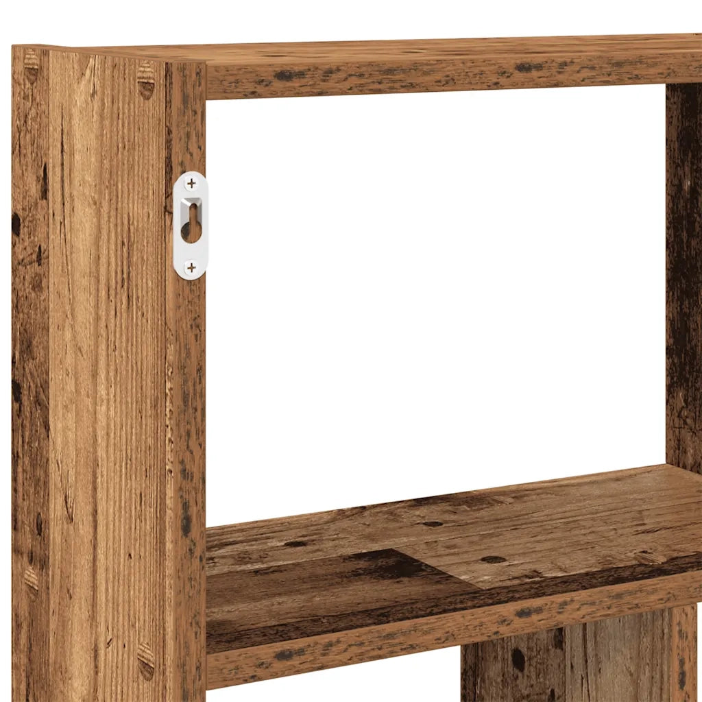 vidaXL Mensola a Muro a Cubo 12 Scomparti in Truciolato Legno Antico