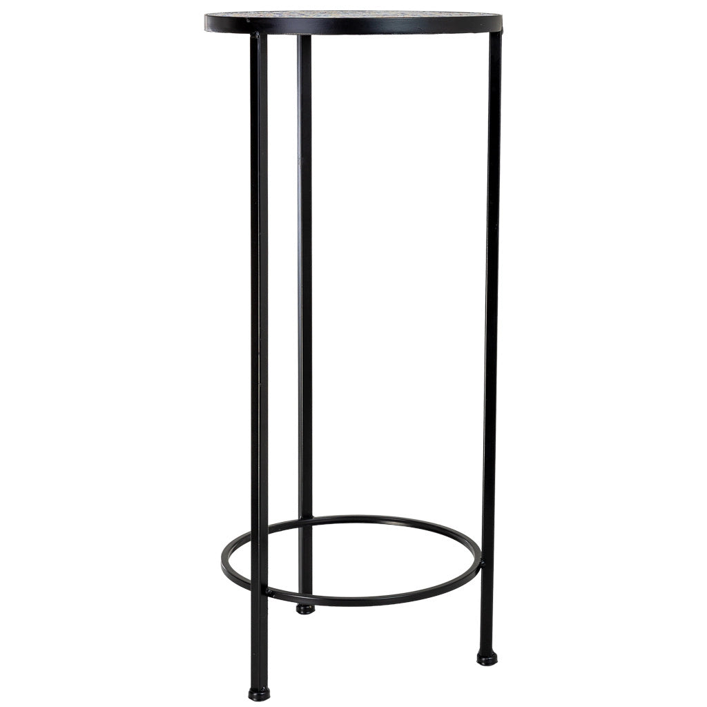 Set di 3 supporti, mosaico Arancione e ferro battuto, P30x68h-P25x57h-