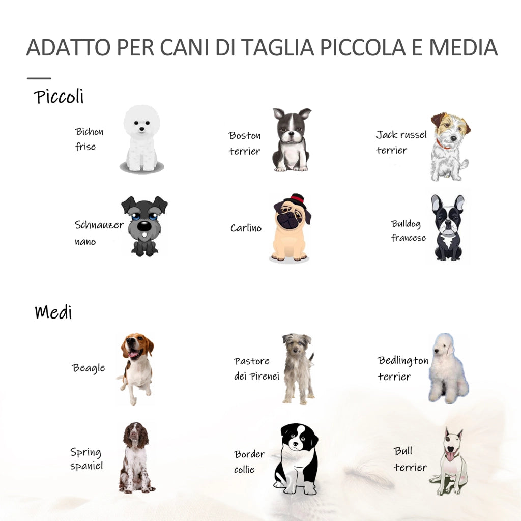Cancello per Cani Pieghevole in Legno e Acciaio ¨C Zephmum ¨C 432x36x70 cm