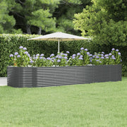 Vaso Giardino Antracite 447x140x68cm Acciaio Verniciato Polvere cod mxl 67101