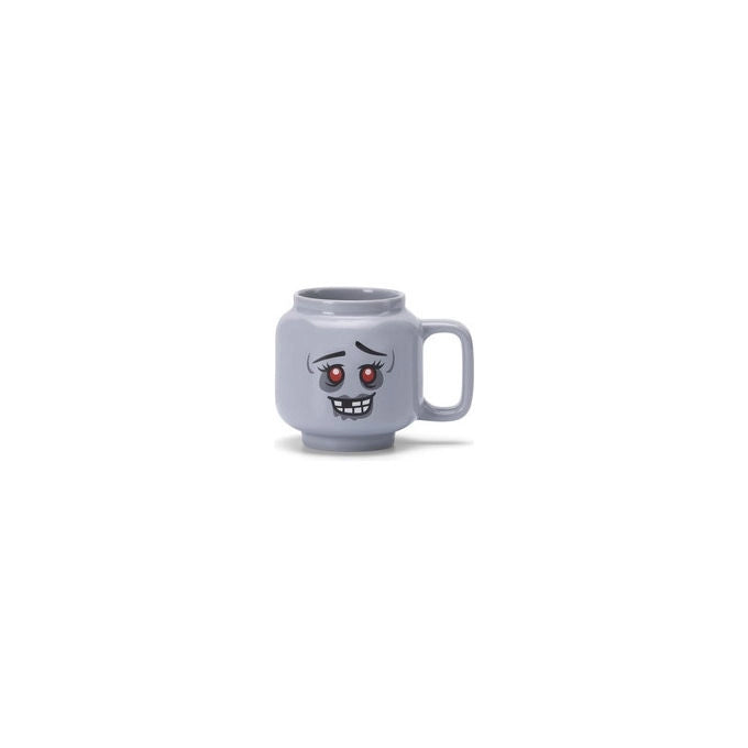 Lego tazza in ceramica zombie, minifigura, 255 ml, grigio chiaro, lavastoviglie e microonde, accessorio casa, idea regalo