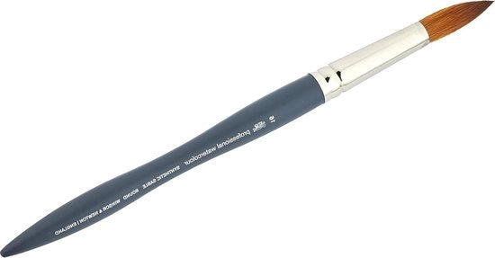 Pennelli a olio sintetici - manico in acciaio ergonomico - controllo e comfort ottimali - duraturi e resistenti alle deformazioni - pennello a forma rotonda - Nr.16