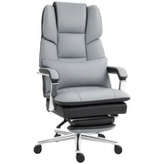 Sedia da Ufficio Ergonomica Regolabile ¨C Zephmum ¨C Grigio Chiaro/Nero 63x71x123-129cm