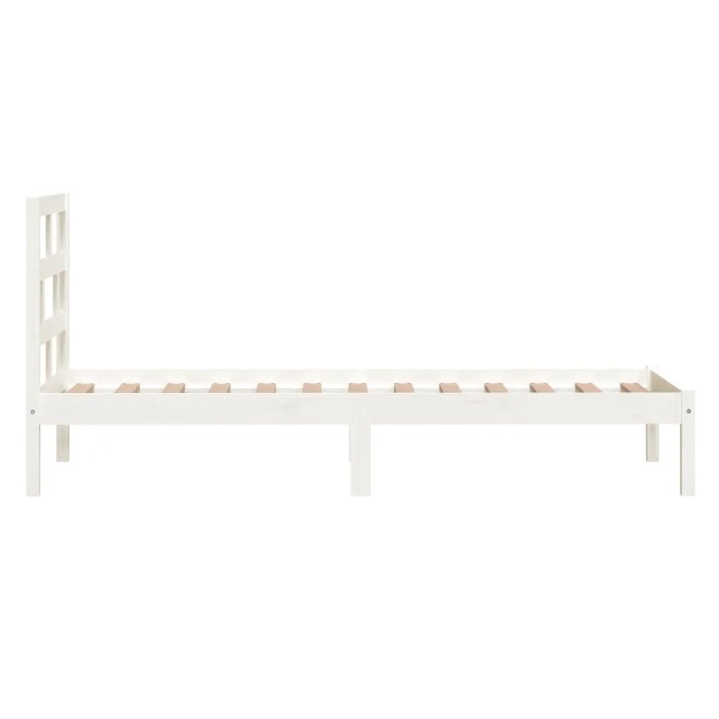 Giroletto Bianco in Legno Massello 90x190 cm 3FT Single cod mxl 49260