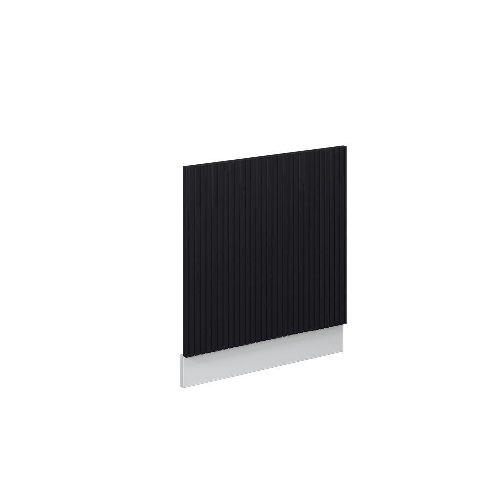 Pannello frontale Fame-Line Nero rigato/Bianco 60 cm senza piano di lavoro Vicco