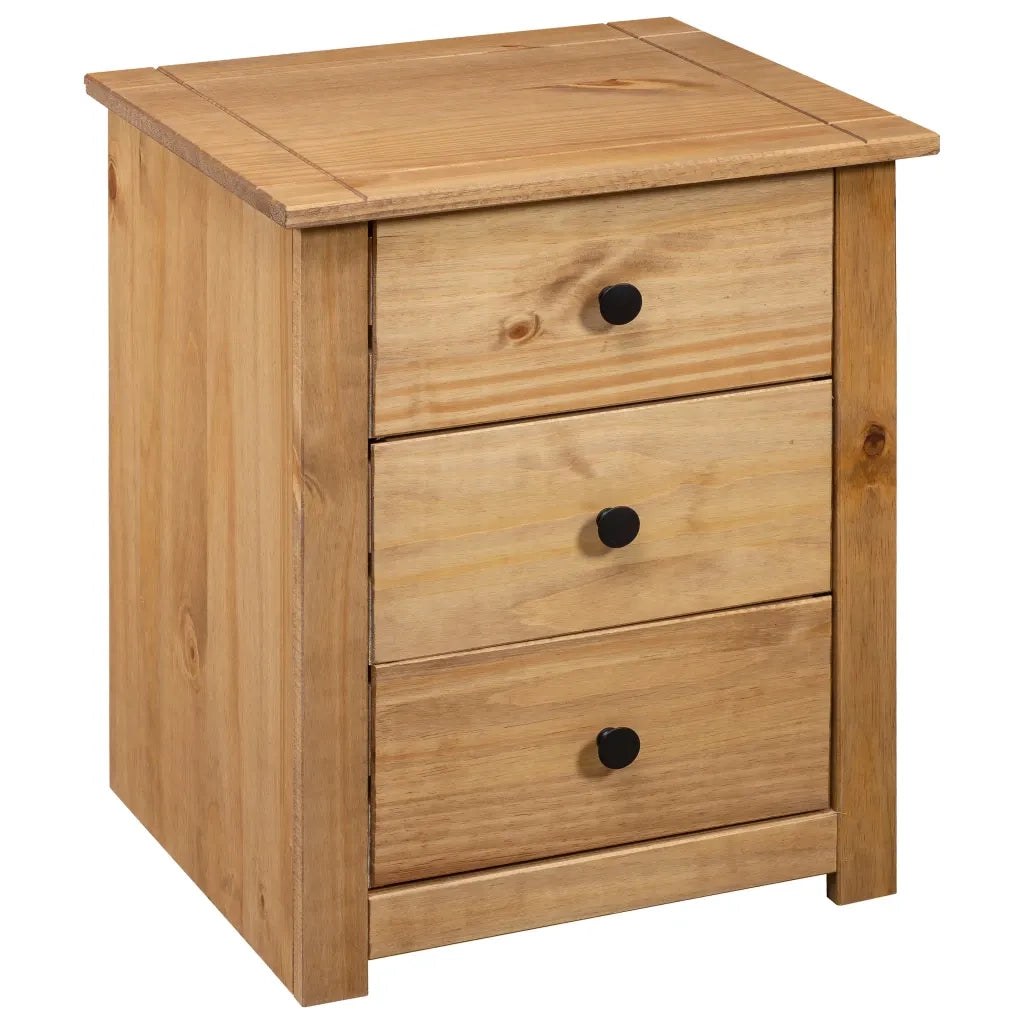 Comodino 46x40x57 cm in Legno di Pino Panama Range cod mxl 53428
