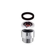 Raccordo in ottone per doccia-soffione con limitatore 8 lt/min