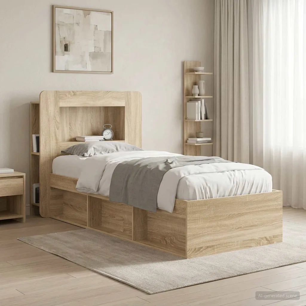 Testata del letto con archiviazione Legno ingegnerizzato 8001248