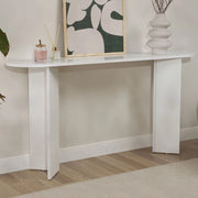 Cercino, Consolle un Ripiano, 150x35x75h cm Bianco