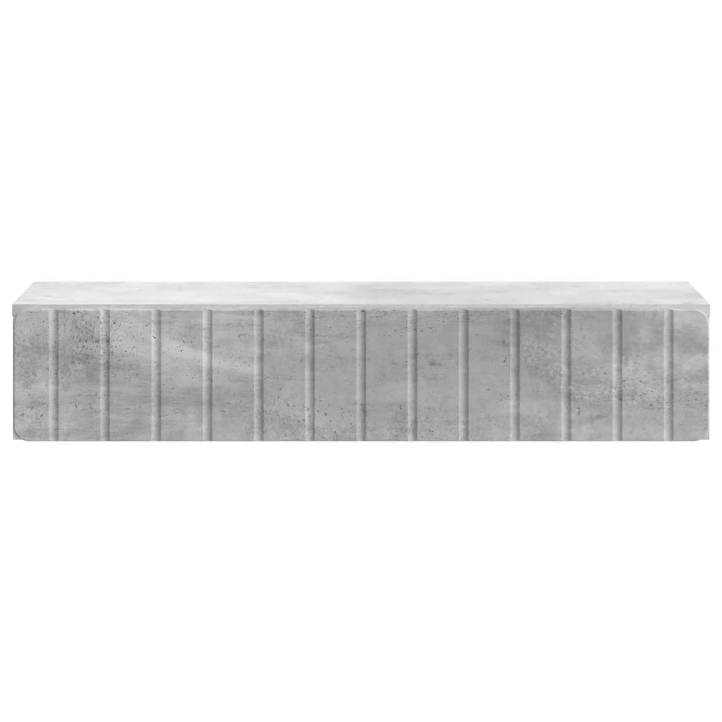 Tavolino da Parete Laterale Grigio Cemento 87,5 x 34,5 x 17 cm 898328