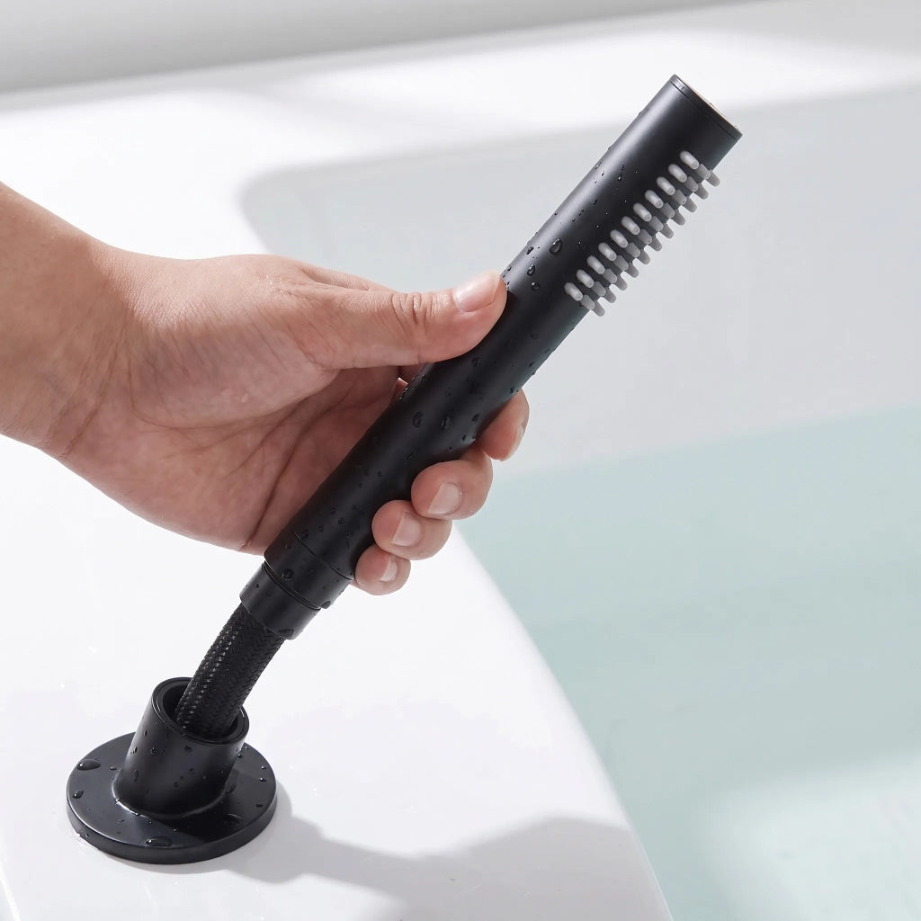 Rubinetto Per Vasca A 3 Fori Rea Lungo Black