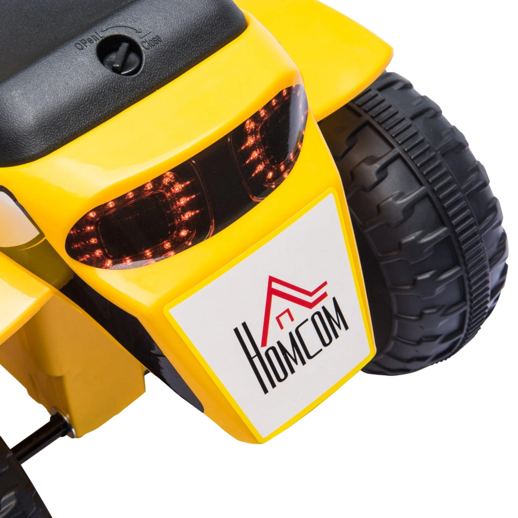 Moto Elettrica per Bambini 6V 3 Ruote Gialla