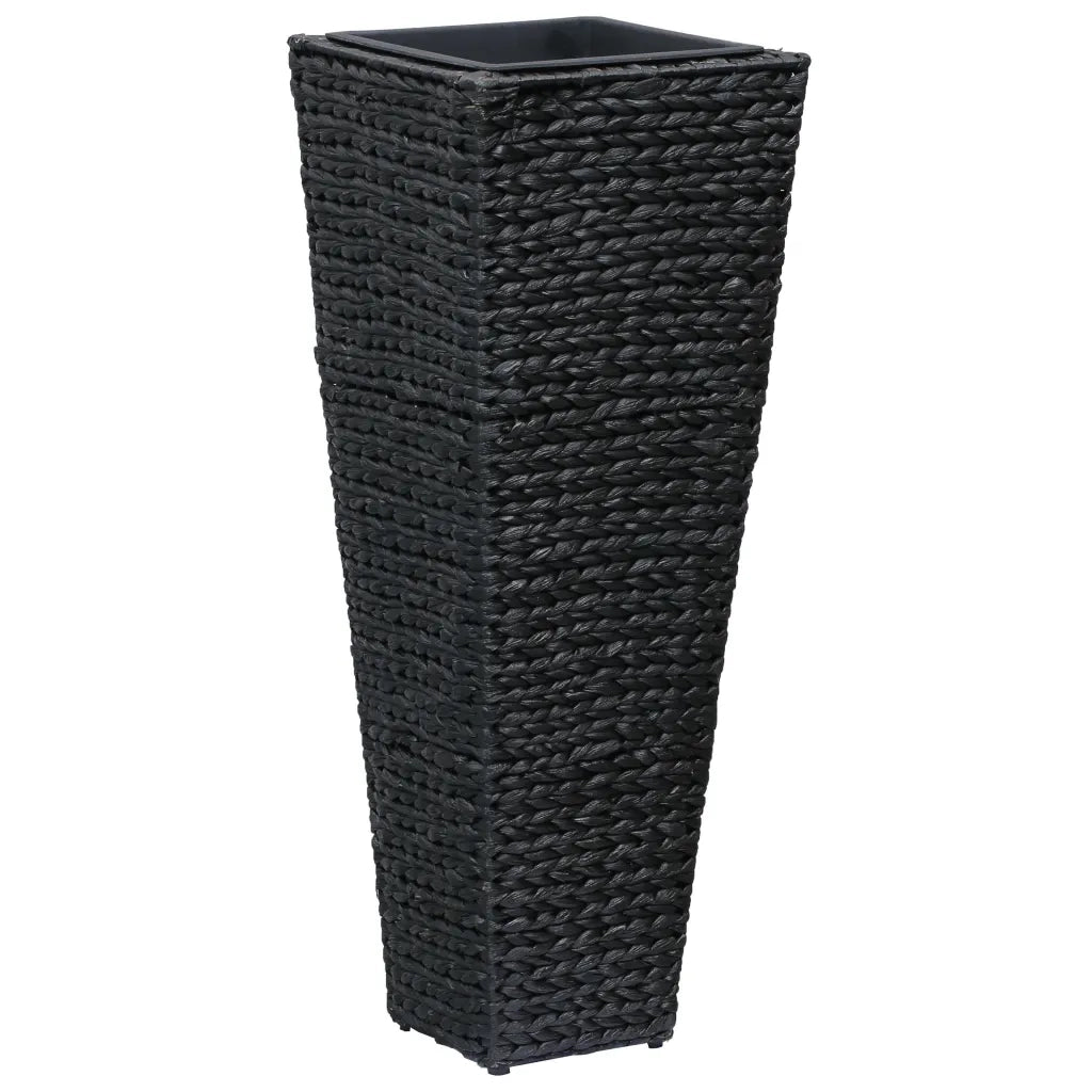 Letti Rialzati 3 pz in Giacinto Intrecciato Nero 45570