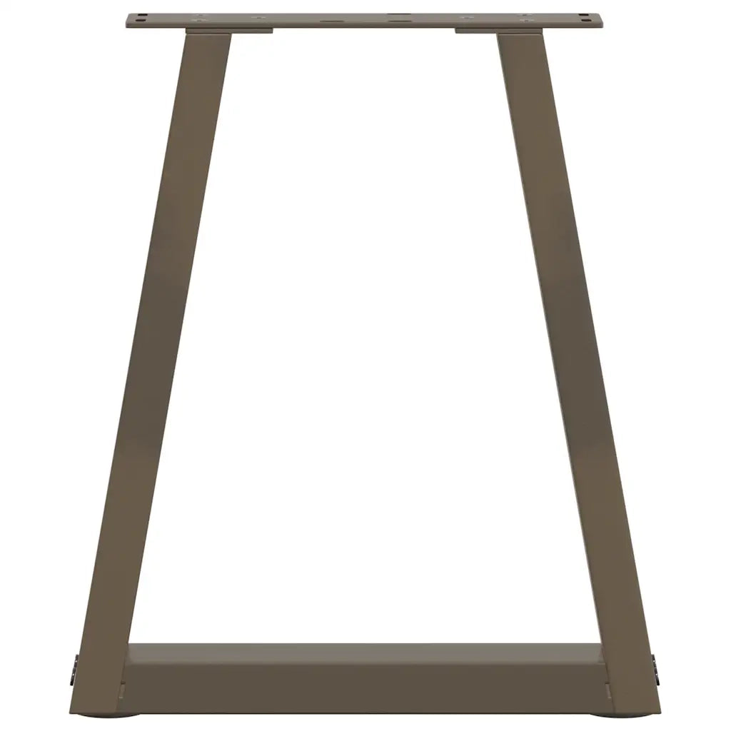 Gambe per Tavolino da Caffè a Forma di V 2 pz Acciaio Naturale 38x(42-43,3) cm Acciaio 4012547