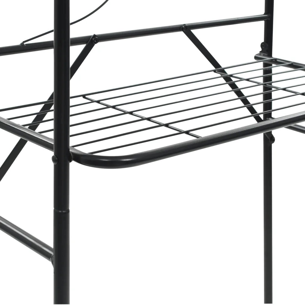 Scaffale da Bagno Nero 60x33x174 cm CFW3541883